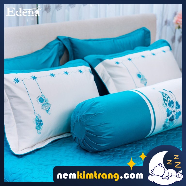 Vỏ gối ôm cotton solid edena - chính hãng, cao câp