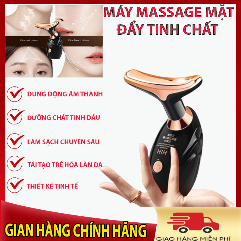 Máy massage mặt cầm tay mini, dụng cụ chăm sóc da mặt đẩy tinh chất, máy massage mặt hih chính hãng, máy chăm sóc da mặt cao cấp, nâng cơ mặt, dưỡng da, xóa mờ vết thâm, chăm sóc da mặt chuyên sâu
