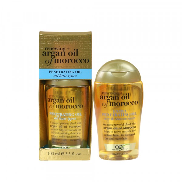 Tinh Dầu dưỡng tóc OGX Renewing Argan Oil of Morocco Penetrating Oil