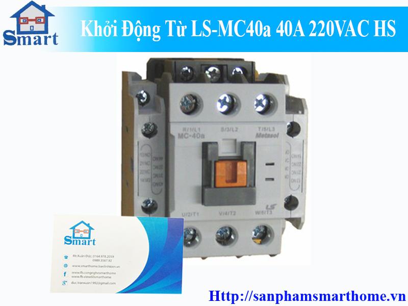 Khởi động từ ls-mc40a 40a 220vac