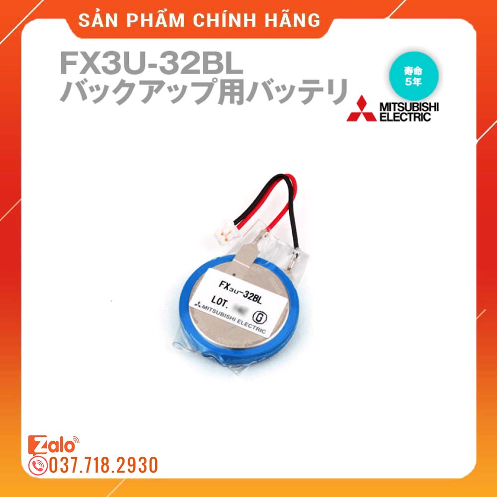 [HCM]Pin PLC Mitsubishi FX3U-32BL – CR2450HR cho PLC FX3UFX3G Mitsubishi màn hình HMI Mitsubishi - Pin tương tự GT11-50BAT - FX3U-32BL