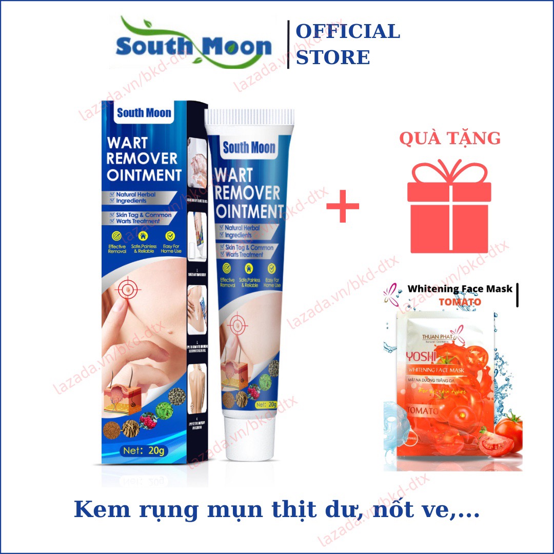 (Tặng mặt nạ) Kem rụng mụn thịt dư South Moon, hỗ trợ tẩy nốt thit, nốt ruồi, nốt ve,...