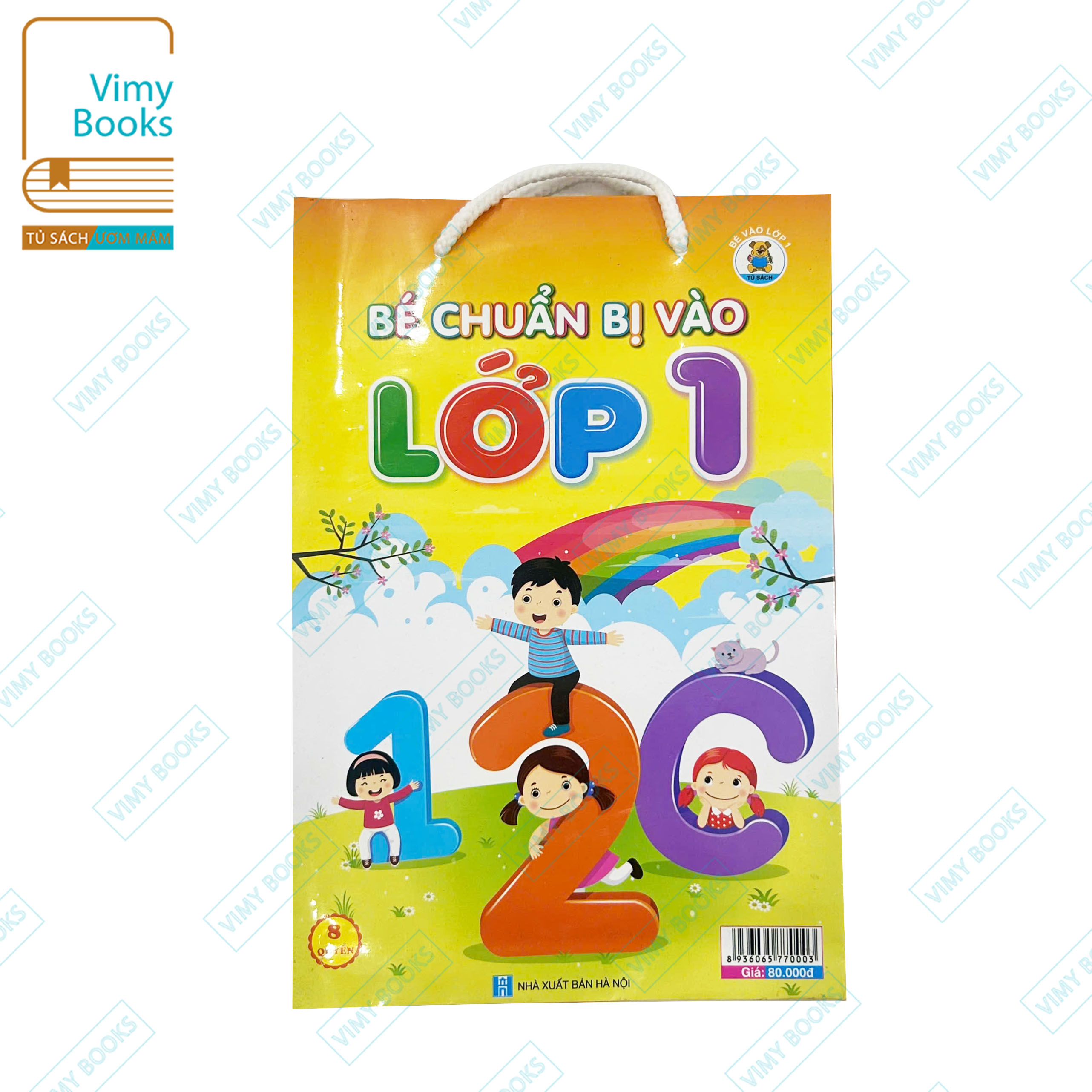 Sách - Bé Chuẩn Bị Vào Lớp 1 - Tủ Sách Bé Vào Lớp 1 - Túi 8 Cuốn