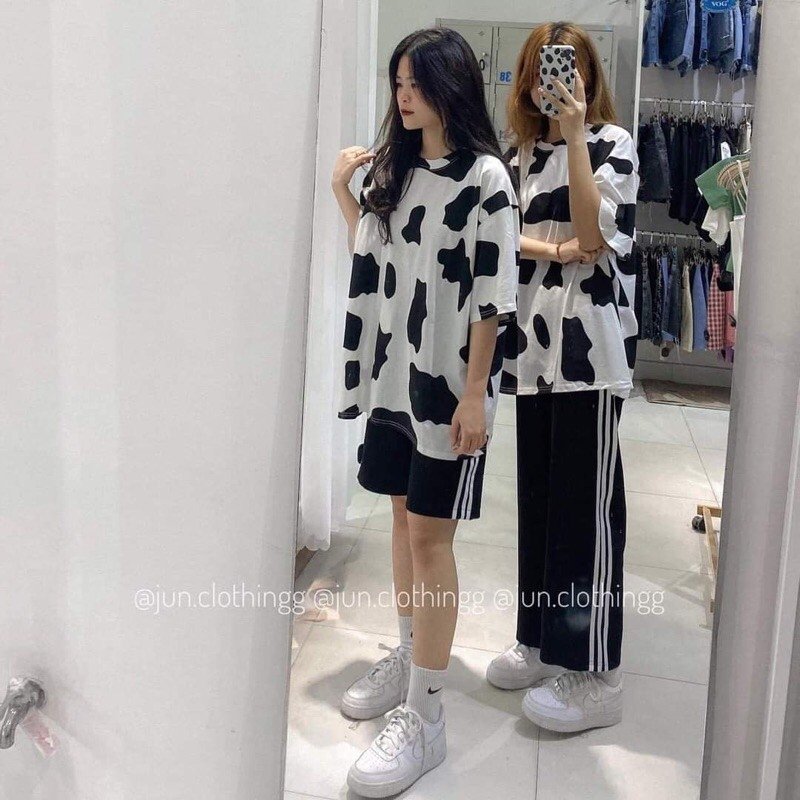 Sét áo bò sữa + quần theo hình - mẫu mới nhất hót nhất 2021