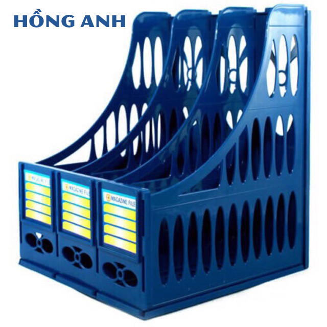 Khay đựng tài liệu nhựa 3 ngăn / Kệ rổ xéo nhựa 3 ngăn / Kệ ráp nhựa 3 ngăn