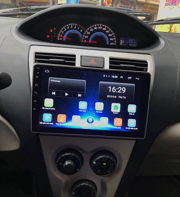 [TẶNG PM VIETMAP S2]Bộ Màn Hình Android 9 inch kết nối wifi Ram1/Ram2 Cho Xe VIOS, YARIS 2008-2013. Định Vị GPS , điều khiển giọng nói, Yotobe ẩn, Điều Khiển vô lăng, xem Camera Lùi, Kèm Mặt Dưỡng Giắc Zin Cho Toyota VIOS, YARIS