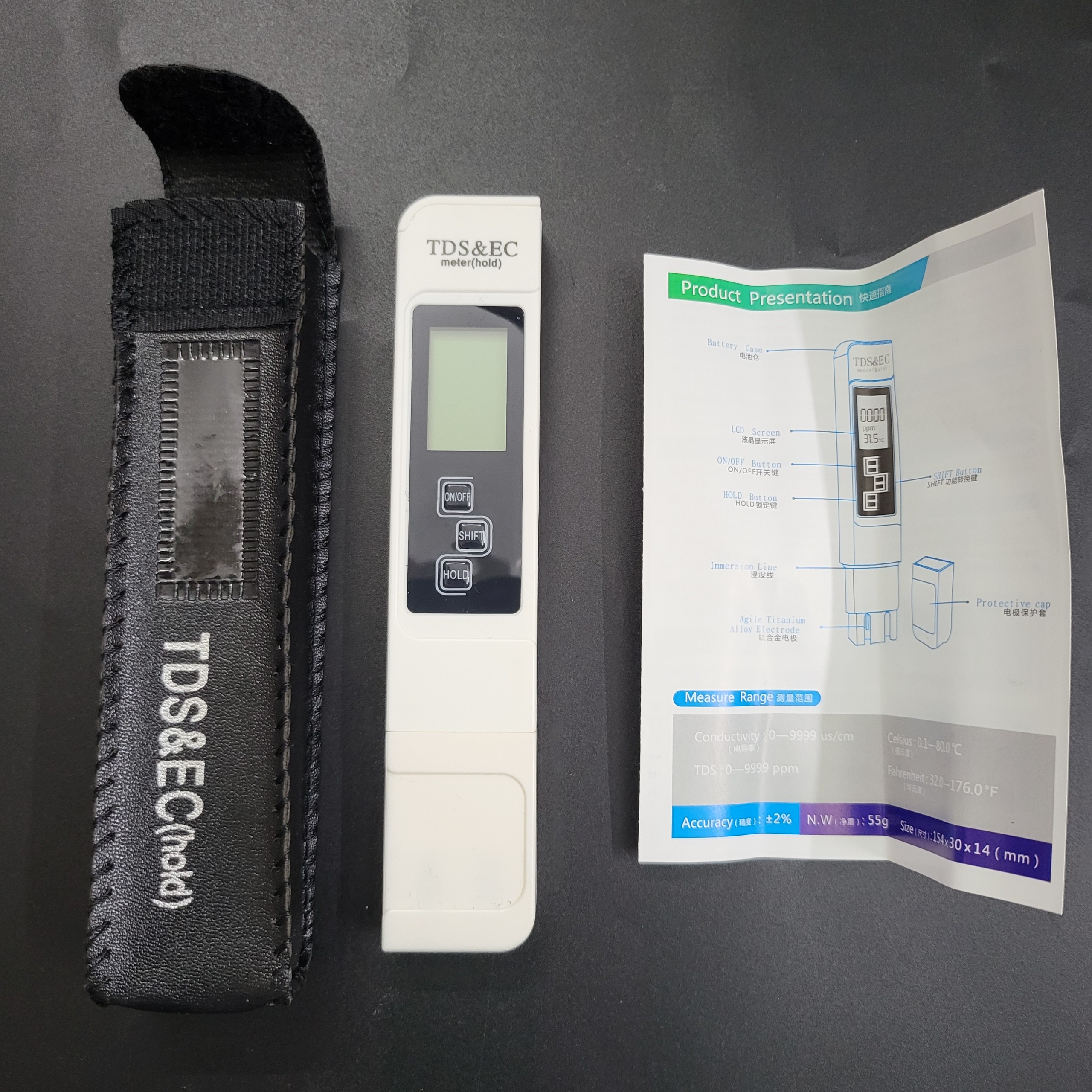Bút thử nước TDS, TDS&EC đo nước sạch, dung dịch trồng rau thủy canh, nước bể cá