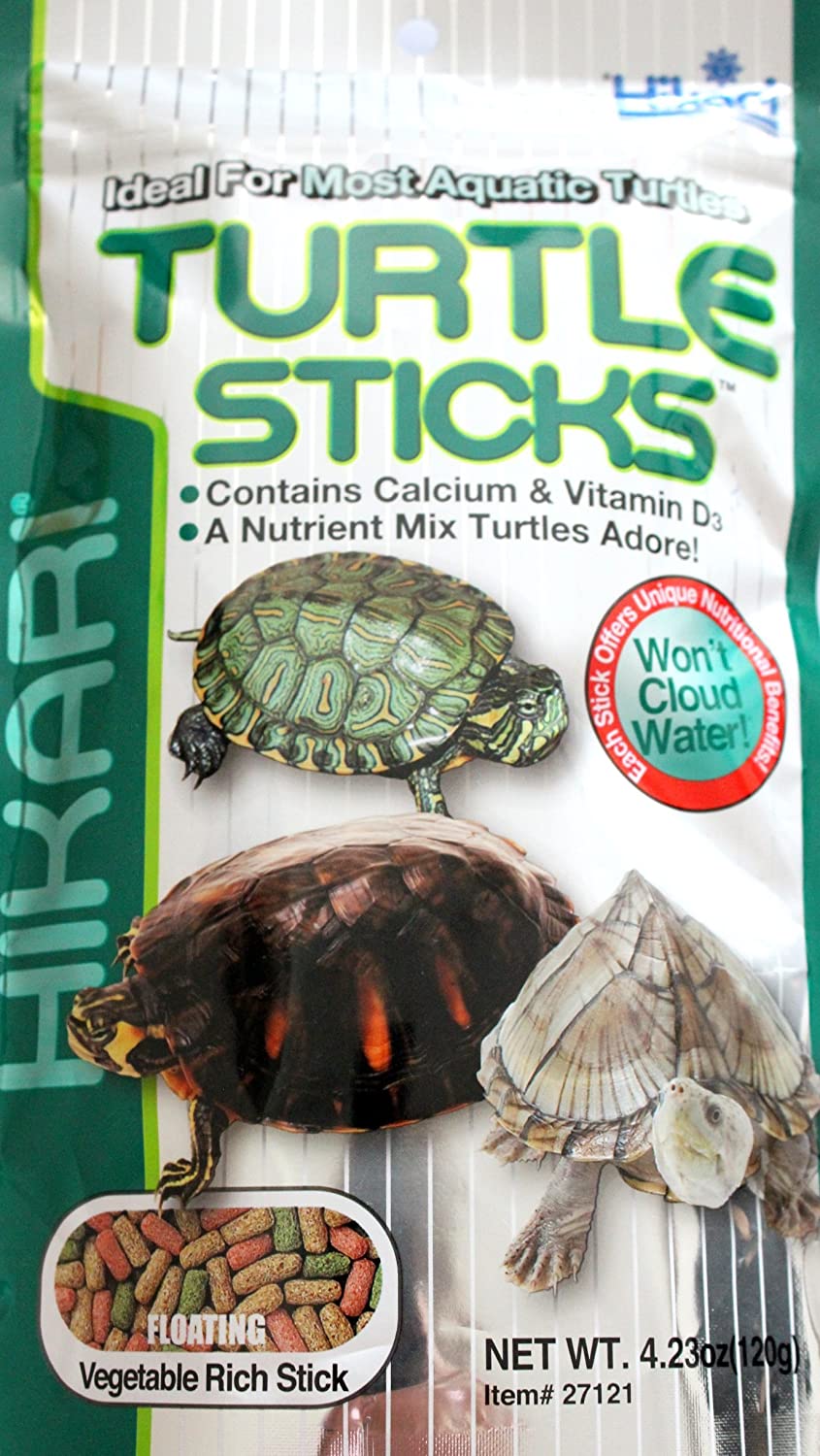 Hikari Turtle Sticks 120gram tích hợp 3 công dụng thức ăn cho rùa baba Nhật cao cấp