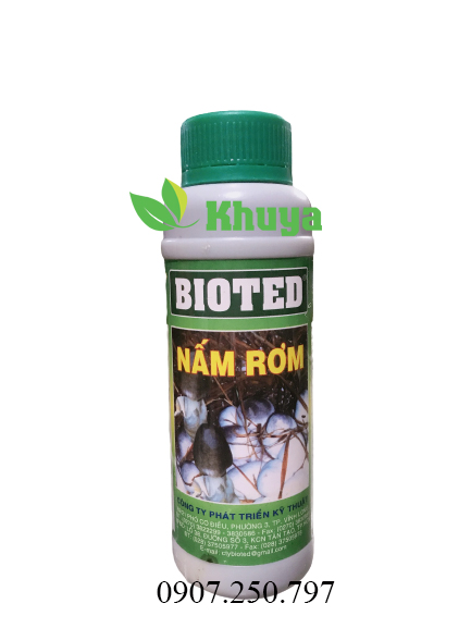 Phân bón tăng trưởng nấm rơm Bioted 250ml