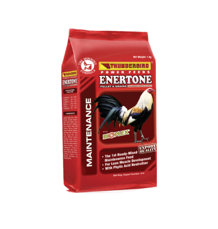 Cám ngũ cốc Enertone Thunderbird dành cho gà nuôi lông, gà tơ loại 1kg.