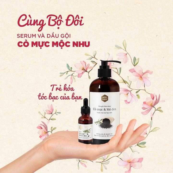 ✅MỘC NHU✅Bộ đôi Serum & Dầu gội Cỏ Mực Mộc Nhu
