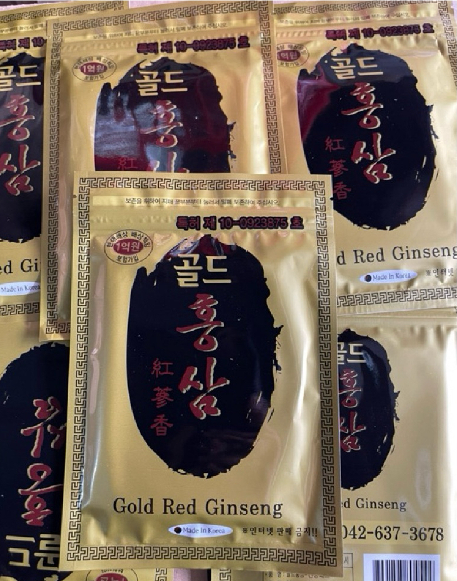 ( Combo 5 bịch) Cao Dán Hồng Sâm Gold Red Ginseng Hàn Quốc