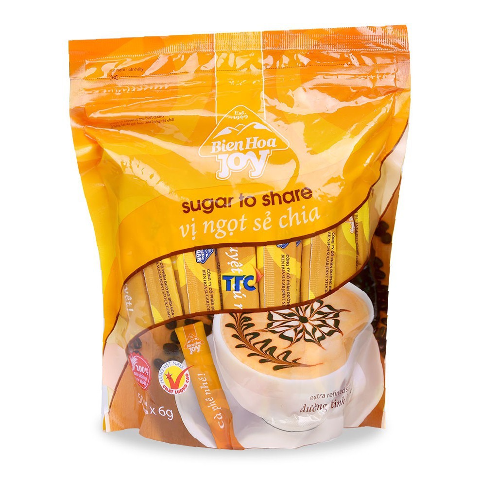 Đường que tinh luyện/ đường que cà phê biên hòa joy 300g - dùng uống cùng trà và cafe