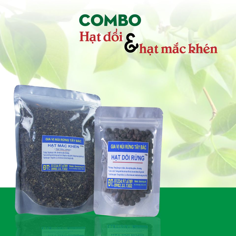 100G HẠT DỔI + 300G HẠT MẮC KHÉN