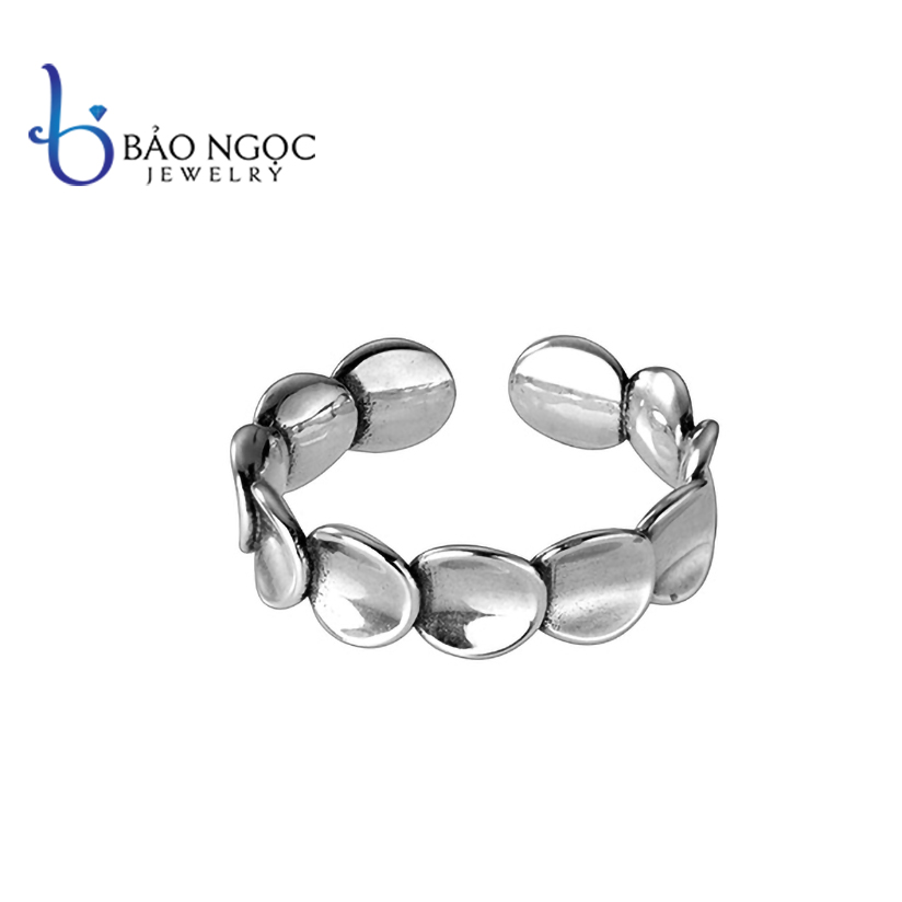 Nhẫn bạc nữ bản to, nhẫn bạc thái phong cách retro cá tính, nhẫn đeo ngón trỏ - n2639 - bảo ngọc jewelry