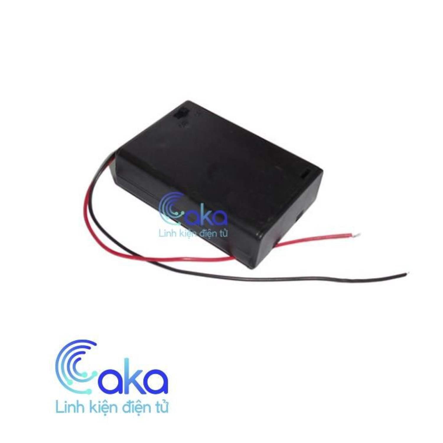 Hộp đế pin aa 3 pin có nắp và công tắc