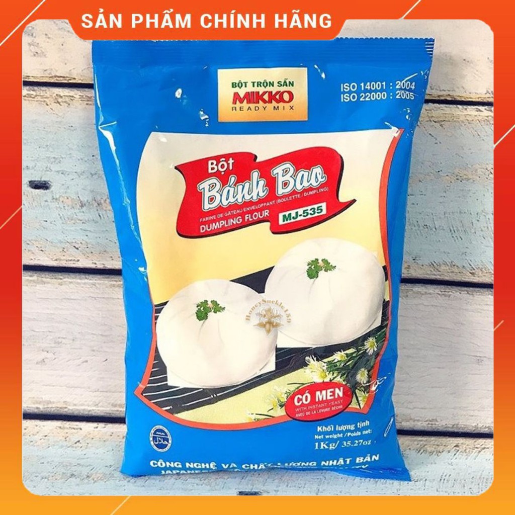 Bột bánh bao mikko trộn sẵn kèm gói men 1kg