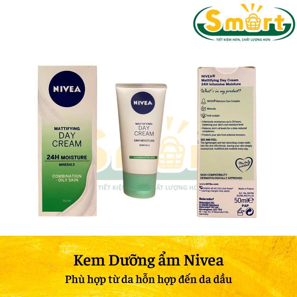 Kem dưỡng ẩm Nivea 24h Moisture - nhập khẩu từ Úc