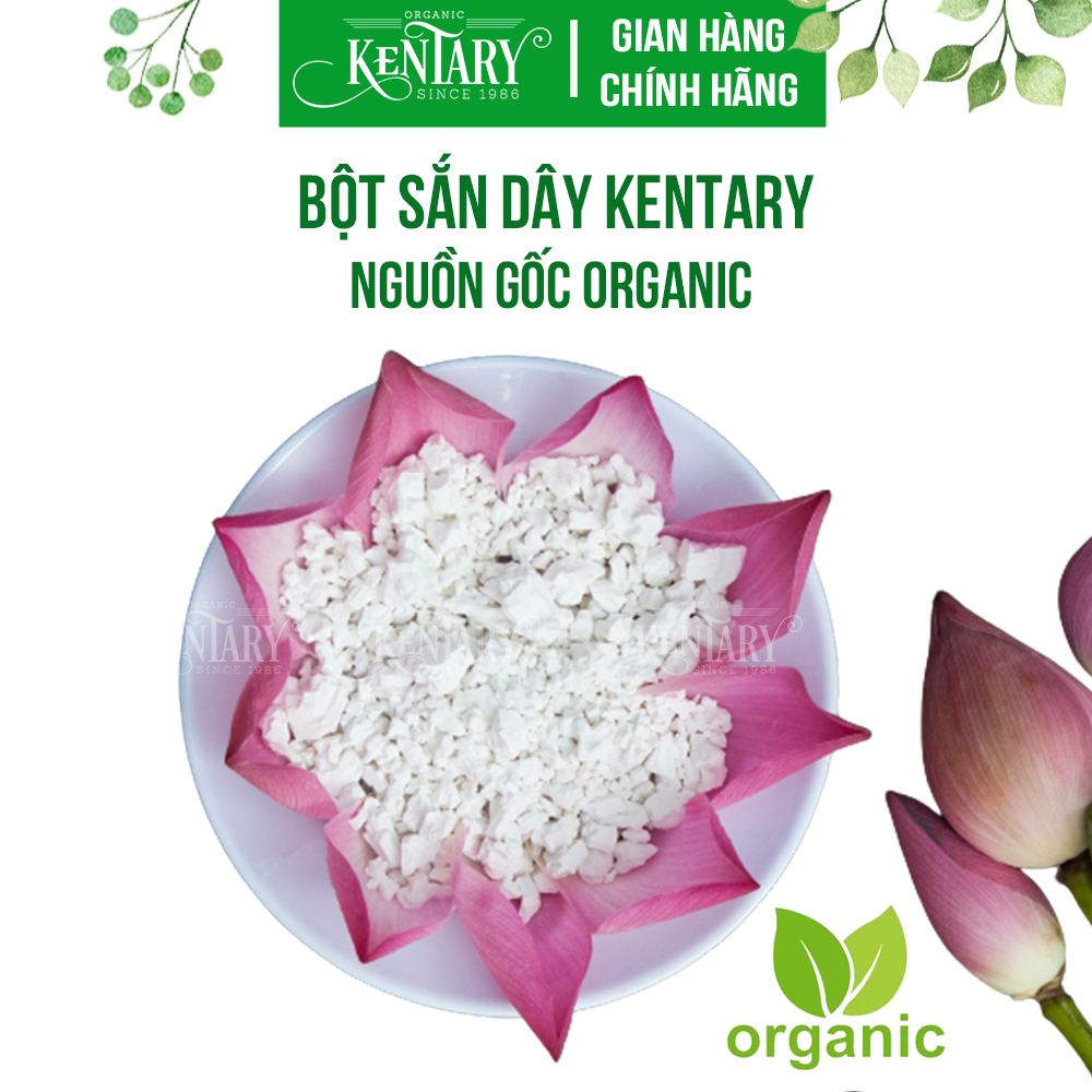 Bột Sắn Dây Kentary Hũ 400gr, Siêu Thực Phẩm Cho Đường Ruột, Nguyên Liệu Organic, Không Phụ Gia, Làm Thủ Công, Có Giấy Kiểm Định - Thực Phẩm Healthy