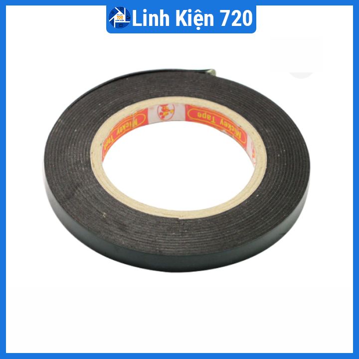 Băng dính 2 mặt 2cm màu xanh siêu dính