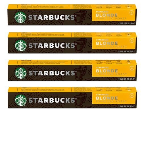 Starbucks® blonde roast by nespresso® - pack 40 capsules, date 06/2025