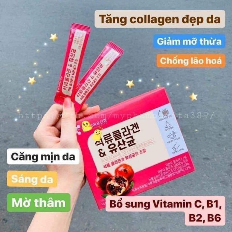 HCMBột Uống Collagen lựu đỏ bio cell