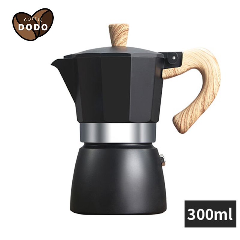 Bình pha cà phê moka 300ml Bình pha cafe ​Ấm pha cà phê moka Moka Pot Chất lượng cao có thể pha cà phê cappuccino/macchiato/latte Coffee kettle DODO
