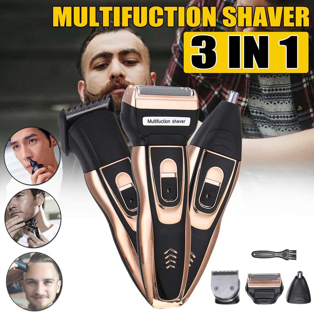 Máy cạo râu, cắt tóc, tỉa lông mũi 3in1 geemy,cắt tóc, cạo râu, cạo lông trên cơ thể, cắt tỉa lông mũi chỉ với 1 chiếc máy tiện ích.