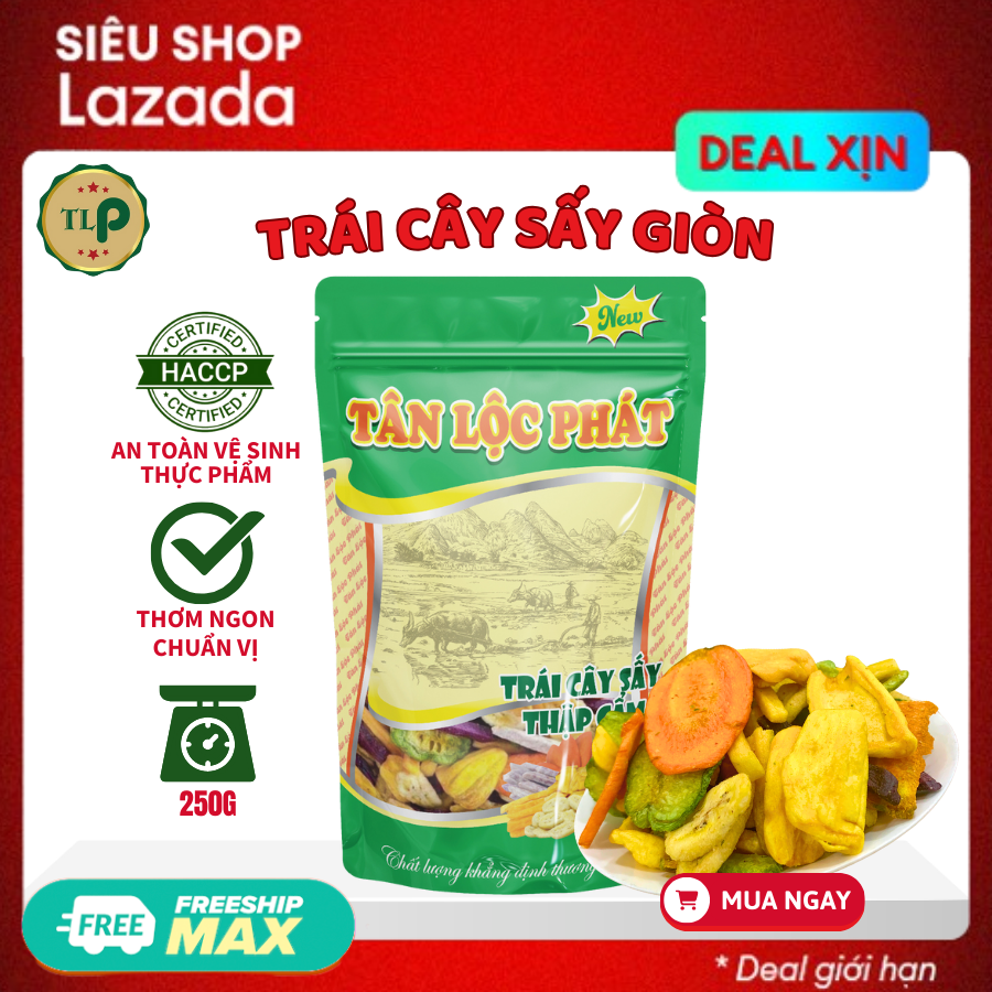 TRÁI CÂY SẤY THẬP CẨM TÂN LỘC PHÁT BỊCH 250G