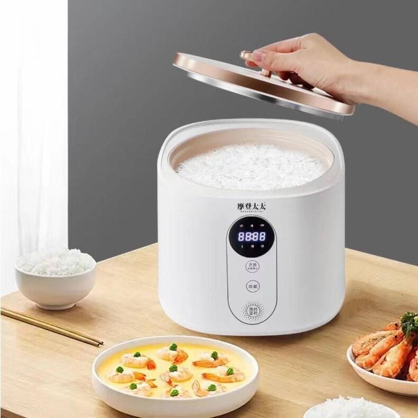 Nồi cơm điện modengtaitai dung tích 3l dùng cho 3-4 người