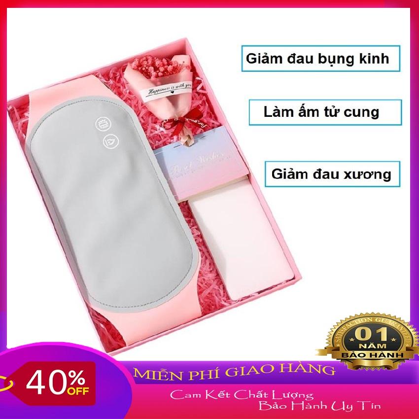 Đai Làm Ấm Tử Cung - Công Nghệ Mới 3 Mức Điều Chỉnh Nhiệt Độ Hỗ Trợ Giảm Đau Bụng Kinh, Đào Thải Độc Tố, Giảm Đau Lưng - Máy massage bụng, Làm ấm tử cung hiếm muộn - SALE 50% - BAMBOO