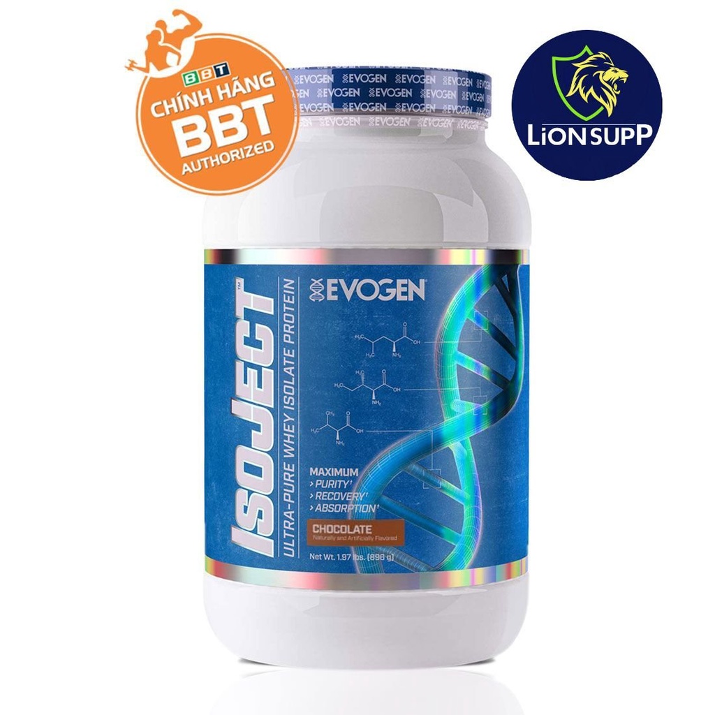 Isoject evogen hũ 1kg 28sv - whey protein isolate tăng cơ vip nhất hàng chính hãng bbt