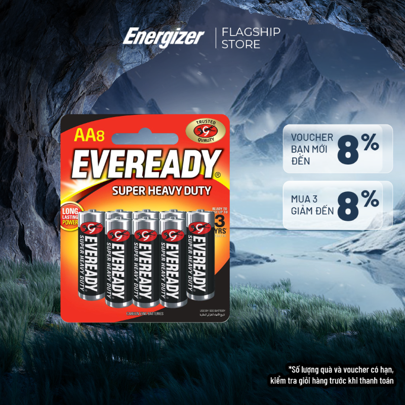 Pin eveready super h.duty 1215 bp8 aa