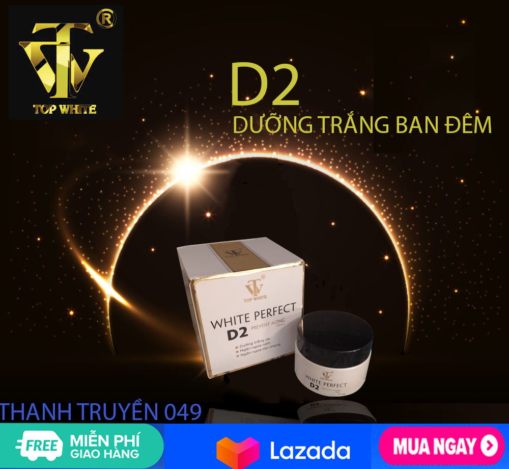 Kem  Top White Perfect D2 - dưỡng trắng da ban đêm