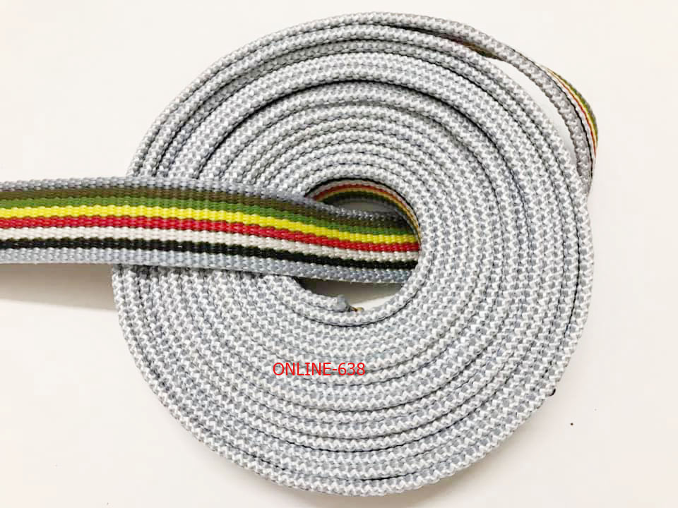 5 mét - dây dù dẹp 8 sọc , 2 lớp - bản 2,7cm - dày 3,5mm