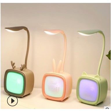 Đèn học để bàn hình thú siêu cute -đèn tích điện sạc usb