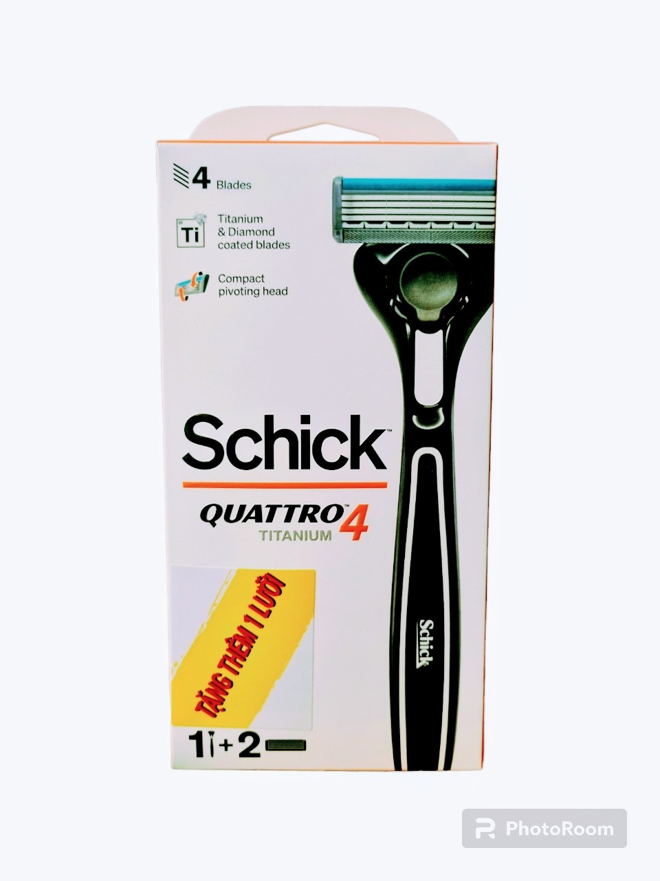 Dao cạo râu schick quattro titanium 4 lưỡi