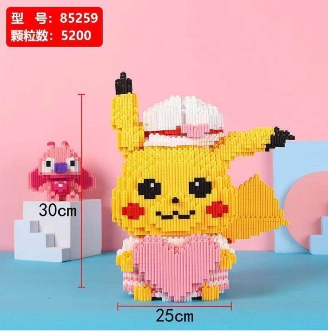 Mô hình lắp ráp nhân vật hoạt hình 3D Pikachu