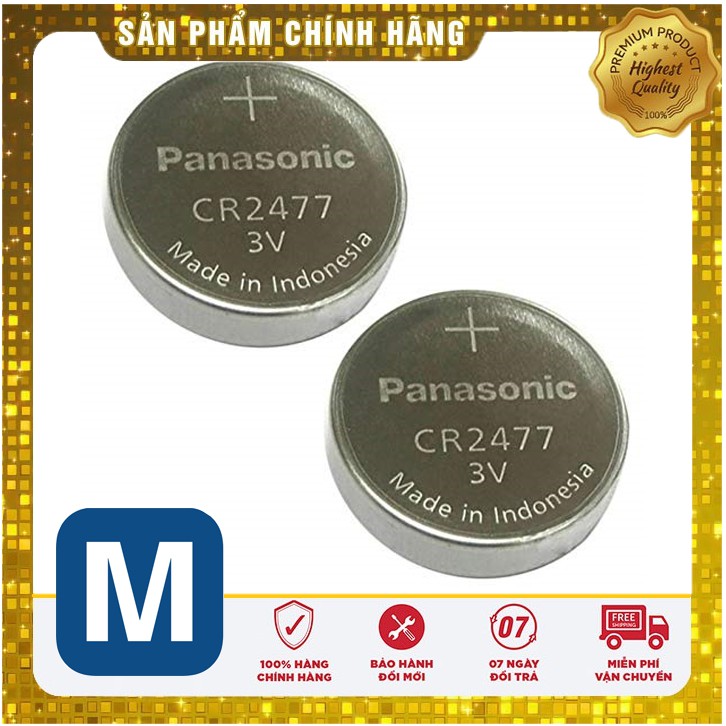Combo 5 viên pin cr2477 panasonic 3v
