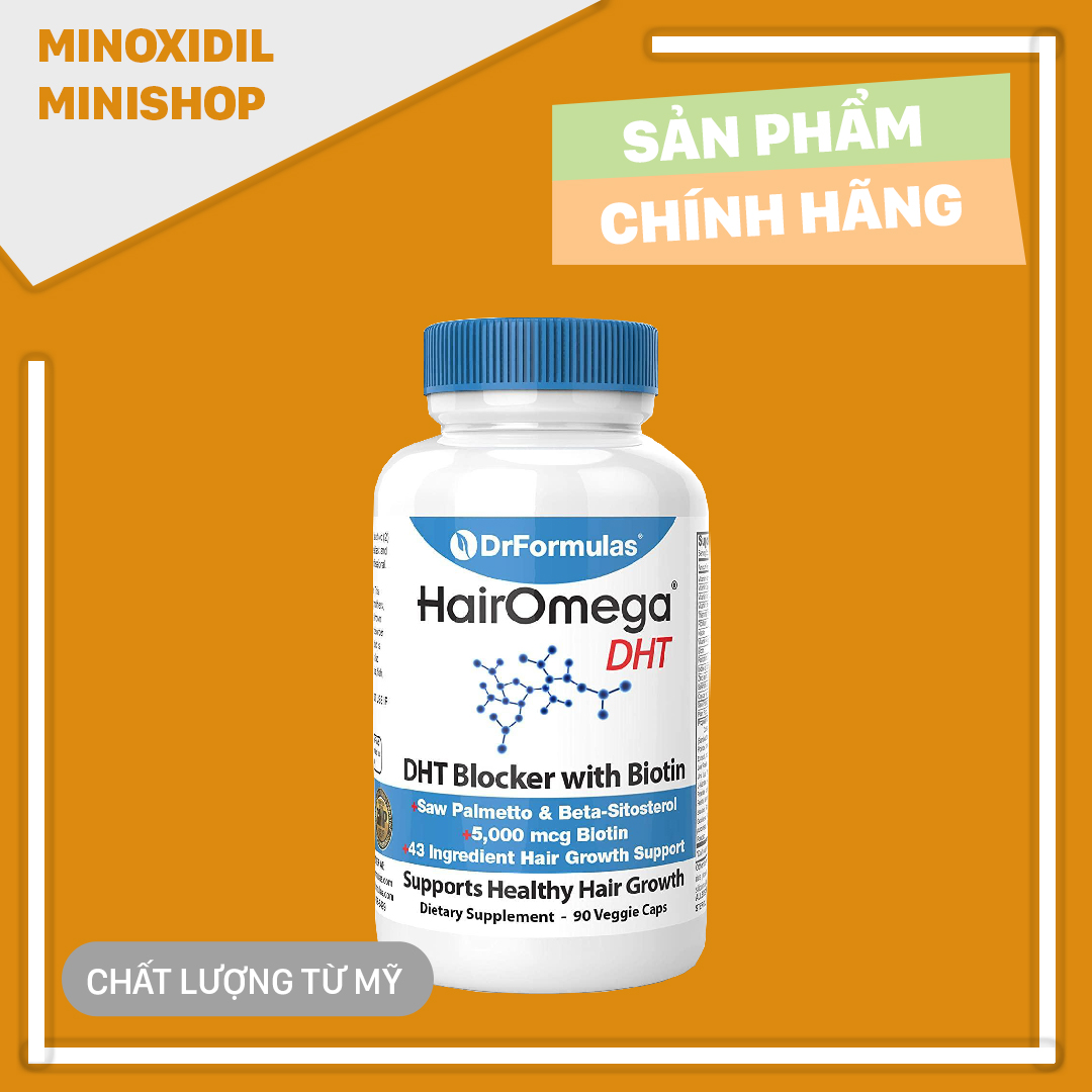 Hairomega dht blocker - mọc tóc ngăn rụng tóc