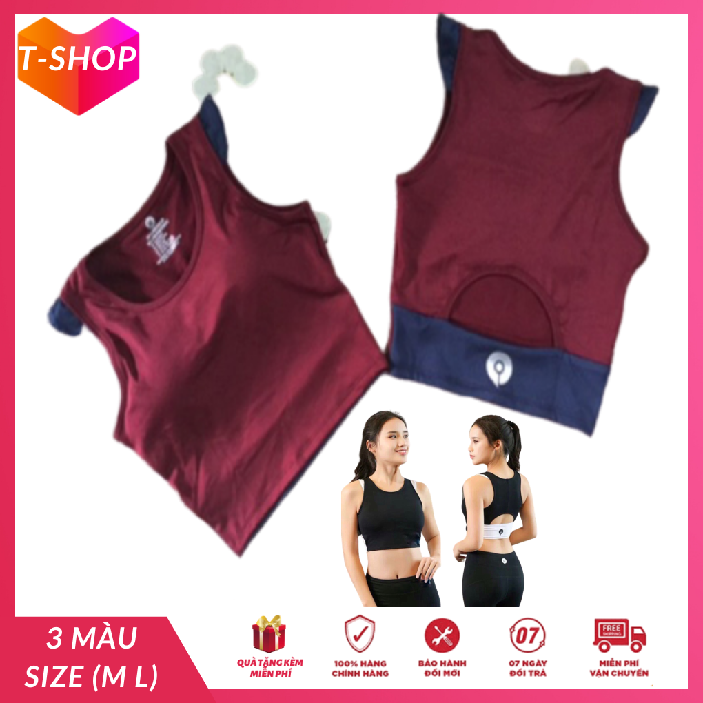 [HCM]Áo thể thao nữ croptop có mút sẵn tập gym yoga phối màu cực chất quần áo tập gym giá rẻ aerobic zumba fitness-CR099