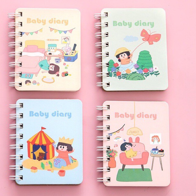 - Sổ tay lò xo mini