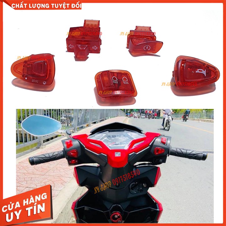 Công tắc màu 5 món cho xe ga sh 2012-2019/ ab/ lead/vision/wave a đời mới