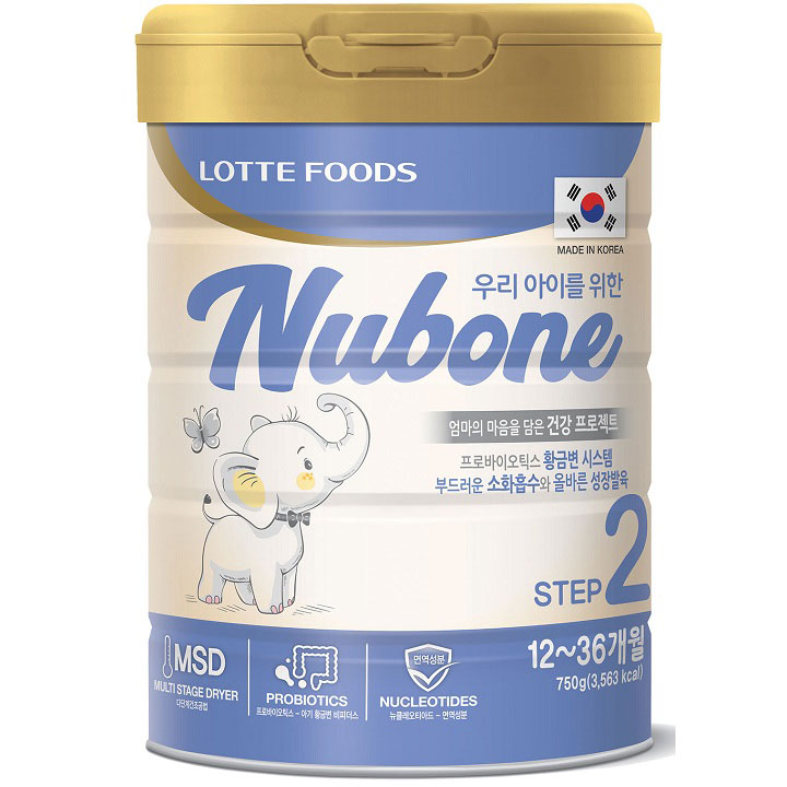 sữa nubone số 2 cho trẻ 1 đến 3 tuổi lotte foods hàn quốc