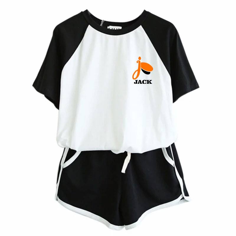 Bộ Quần Ngắn Jack - Áo Thun JACK Tay Phối RapLang In Theo Yêu Cầu