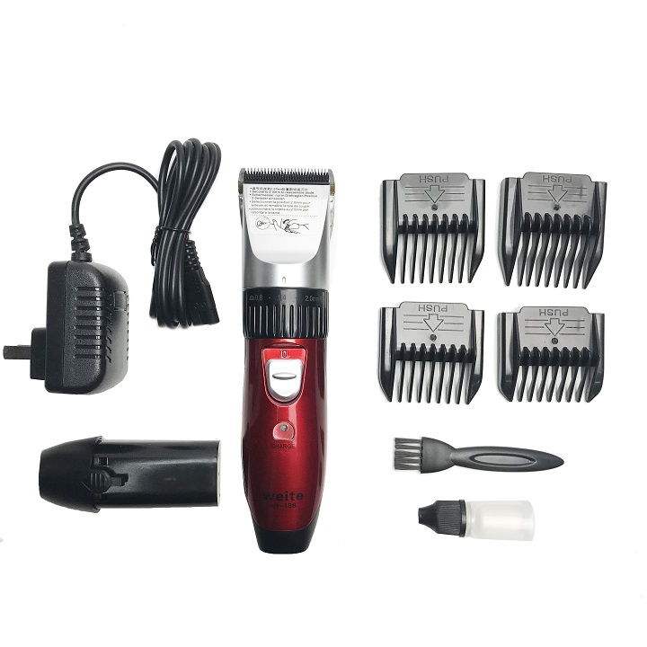 Tong do cat toc cho tre em - Tông đơ cắt tóc WEITE WT-188, KHỎE, BỀN, ÊM, 2 cục pin -BẢO HÀNH 12 tháng