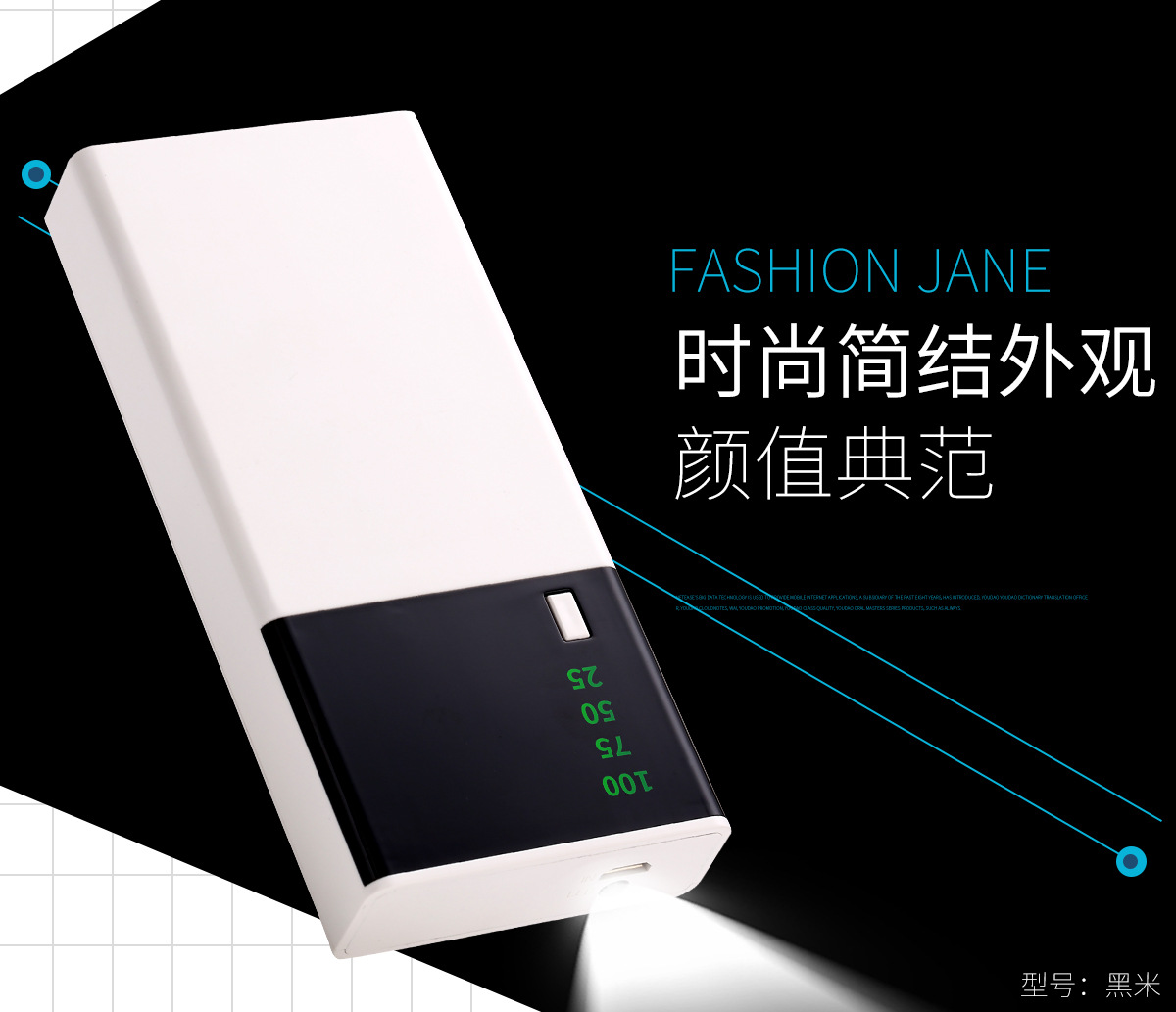 Pin sạc dự phòng 10000mah đèn led hình vuông, Pin dự phòng mini, Cục pin sạc dự phòng thiết kế nhỏ gọn, sạc pin siêu tốc [Thao2] Dũng