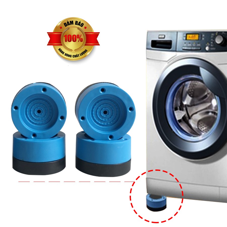 SET 4 CÁI ĐẾ KÊ CHÂN MÁY GIẶT CHỐNG RUNG SILICON CAO CẤP - BỘ 4 ĐẾ CHỐNG RUNG MÁY GIẶT - DỤNG CỤ BẢO VỆ MÁY GIẶT - BỘ 4 CHÂN CAO SU ĐA NĂNG CHỐNG RUNG LẮC - SET 4 CHÂN ĐẾ KÊ CHÂN TỦ LẠNH