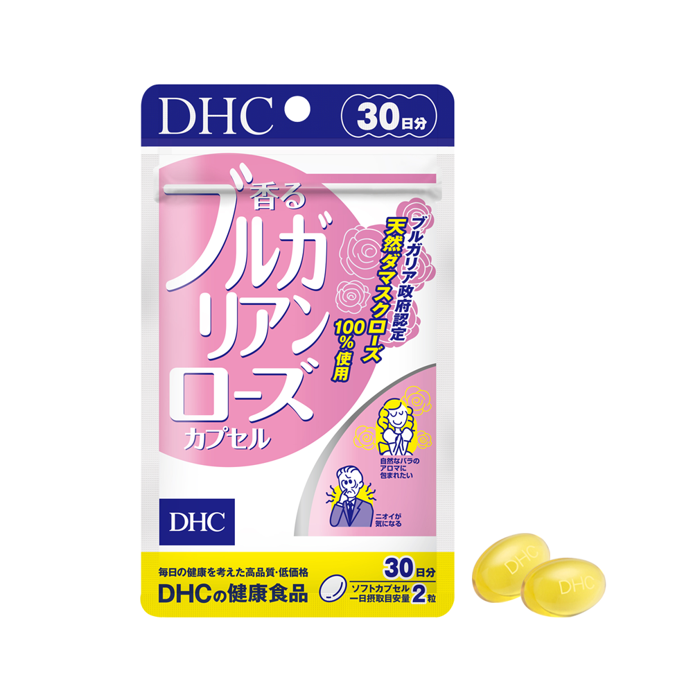 Viên uống thơm cơ thể hoa hồng DHC Bulgarian Rose Capsul