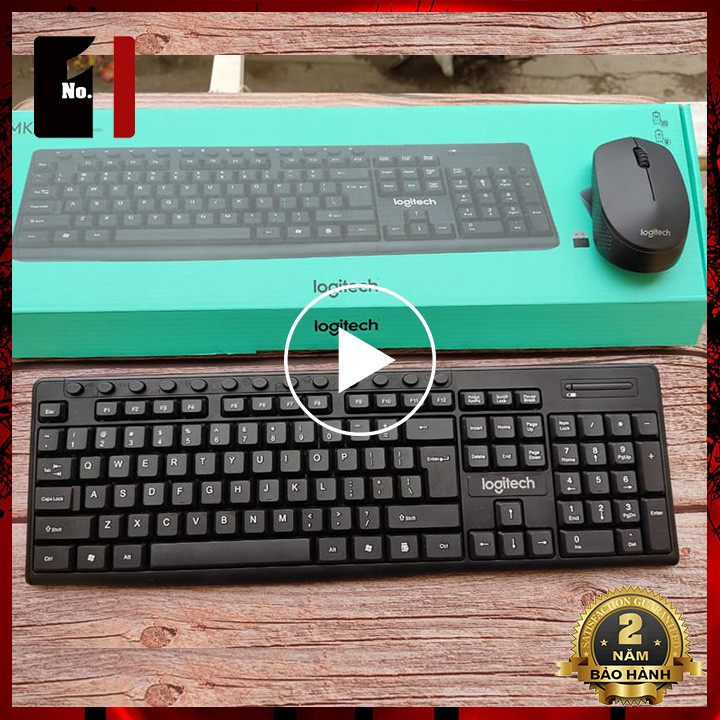 Combo bàn phím chuột không dây máy tính logitech mk290 bàn phím chuột vi tính laptop pc văn phòng wireless